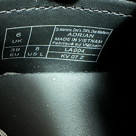 NEW Dr. Martens Adrian Tassel Loafers Women’s 8 Gunmetal Grey Leather Shoes - Picture 8 of 8